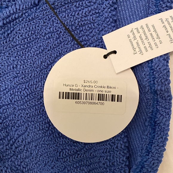 NWT Hunza G Xander in metallic denim - Picture 5 of 5